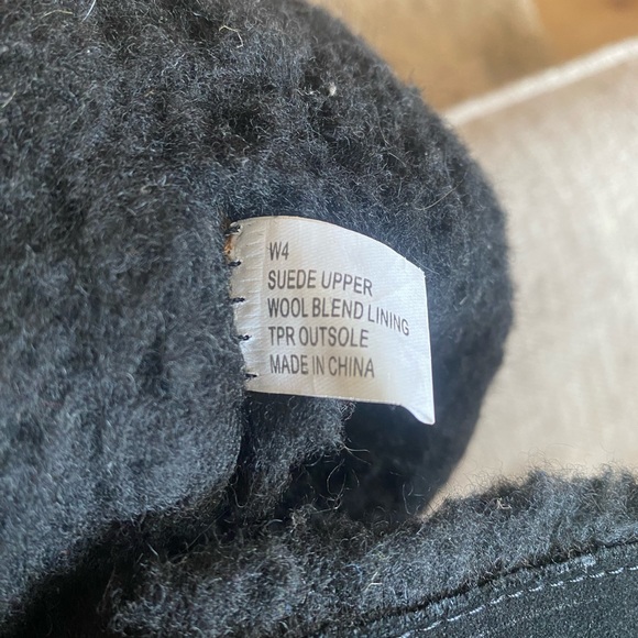 Aussie Merino Tasman Suede Tall Snow Boots - Size 4 - Black - Picture 9 of 9